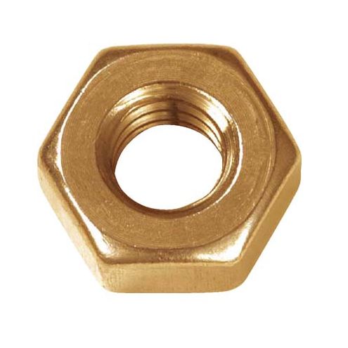NUT HEX BRASS M/FINE M6-0.75